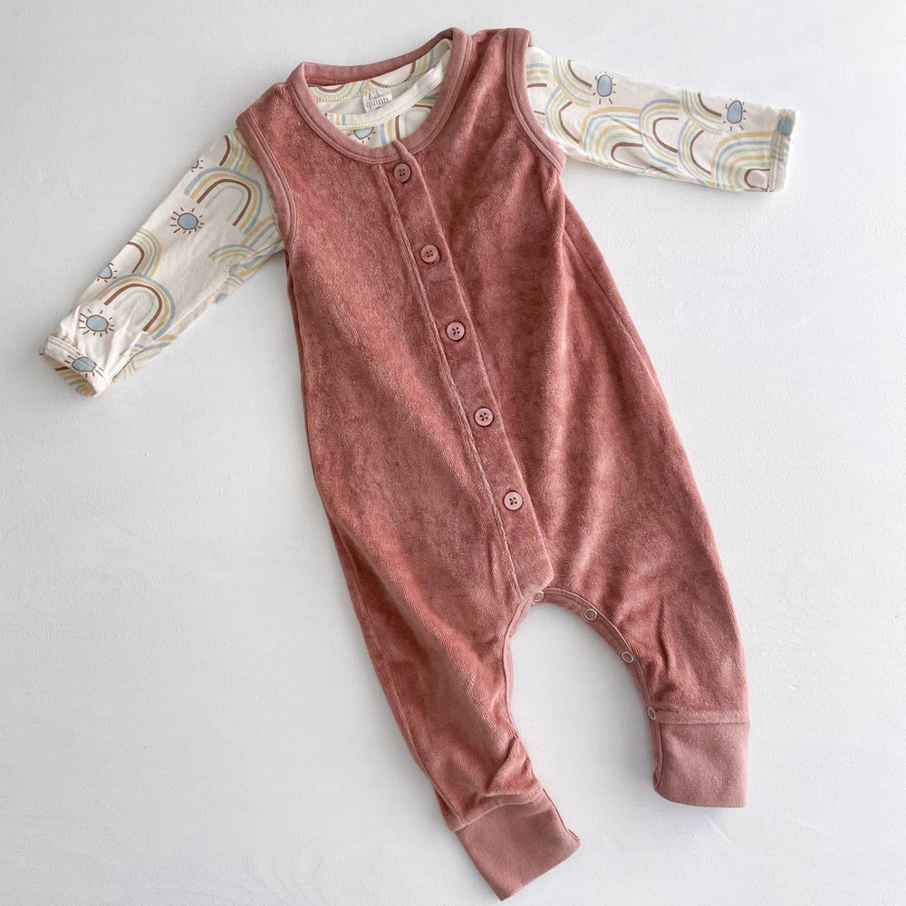 kate quinn sport jumpsuit with long sleeve bodysuit 6-12m